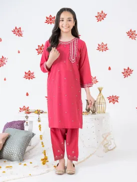 2 Piece Lawn Suit- Embroidered