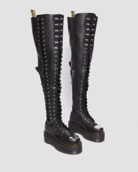 28-Eye Extreme Max Virginia Leather Knee High Boots