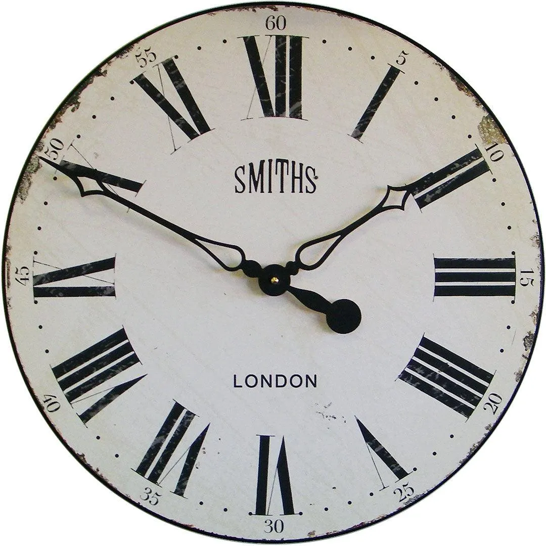 Antique Style Smiths Wall Clock