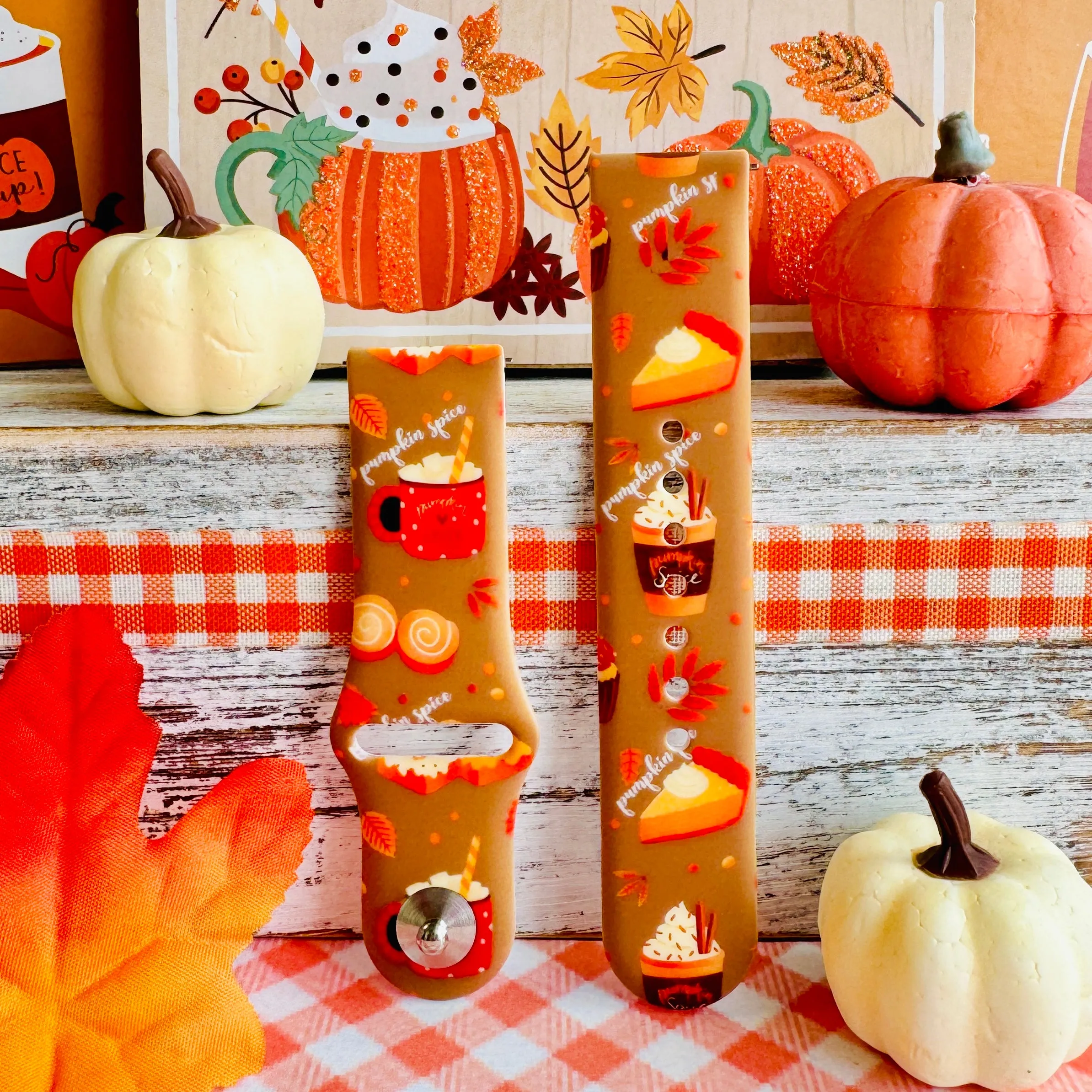 Autumn Treats & Sweets Print Silicone Band For Samsung Watch