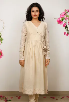 Beige Cotton Kurta