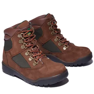 Big Kid Timberland Field Boot Tall Cam -BROWN