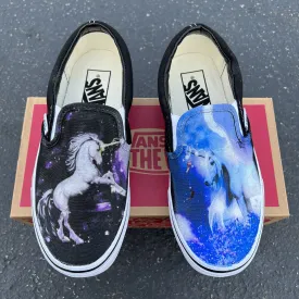 Kids Shoes - Mystical Unicorn Custom Slip Ons