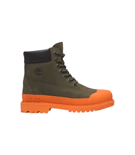 MENS TIMBERLAND® PREMIUM 6 RUBBER TOE WATERPROOF - GREEN/ORANGE