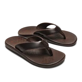 Olukai Men's 'Ilikai Sandal - Dark Wood / Dark Wood