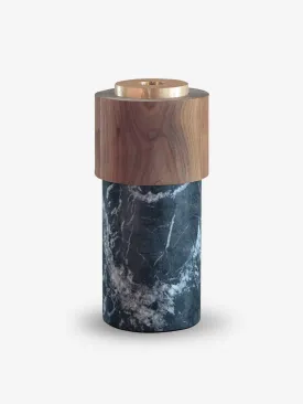 Potte Lux Vase in Grigio Carnico Marble and Walnut