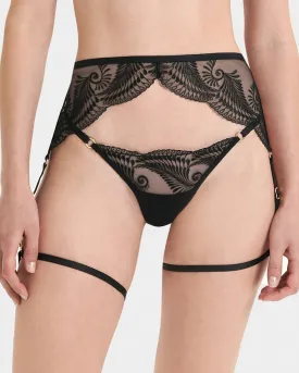 Rafaela Thigh Harness Black