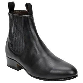 Silverton® All Leather Round Toe Short Boots (Black)