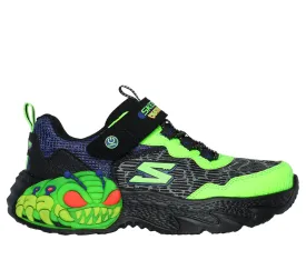 Skechers Boys Light Ups S Lights Creatures UFO Black Lime Trainers