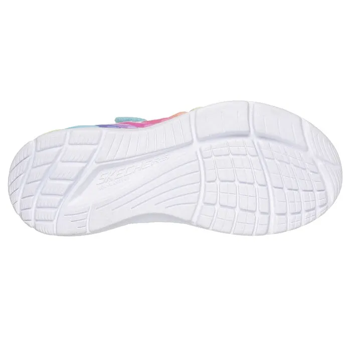 Skechers Girls Light Ups - Rainbow Cruisers Turquoise Multi