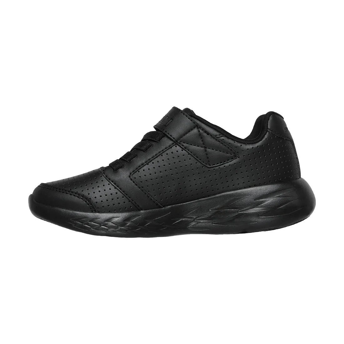 SKECHERS GO RUN 600 JUNIOR SCHOOL SHOES BLACK