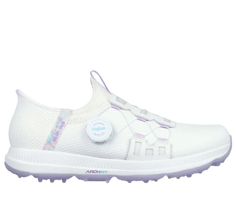 Skechers Performance Go Golf Women's Elite 5 - Slip 'In Shoes 123062 White Lavender Medium