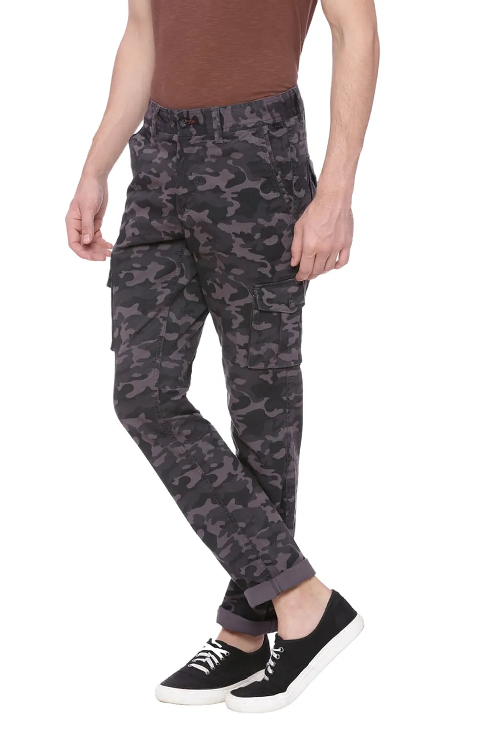 Tapered Fit Cargo Stretch Trouser