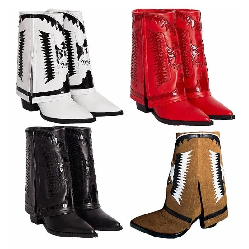 TEEK - Wide Tube Western Cowboy Boots