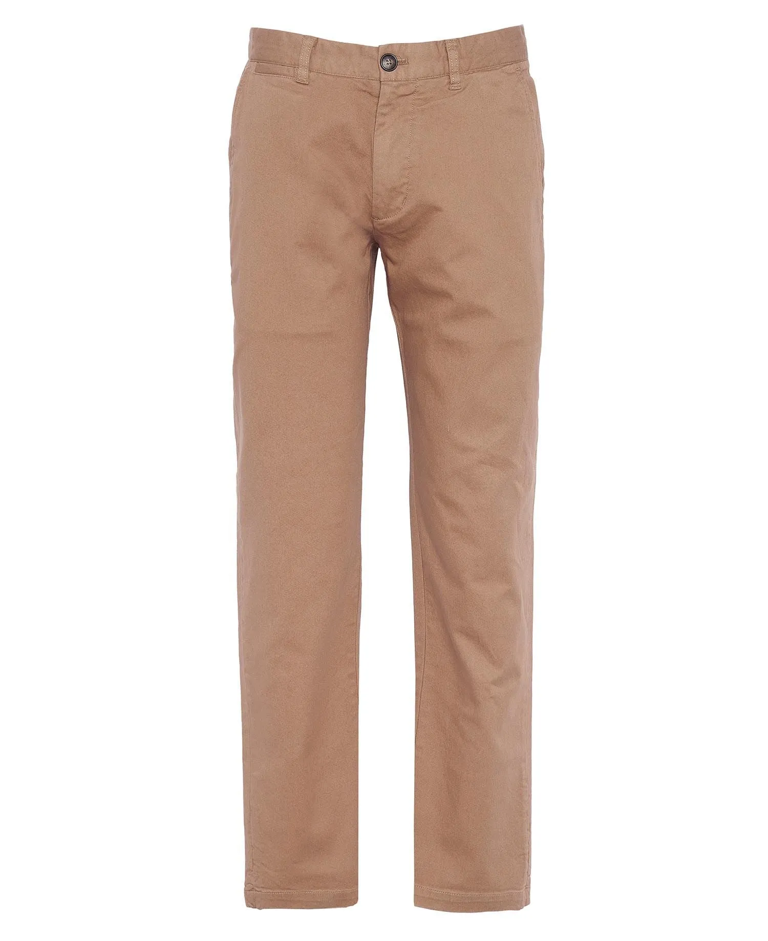 Washed Stretch Twill Tailored Fit Trouser - Stone